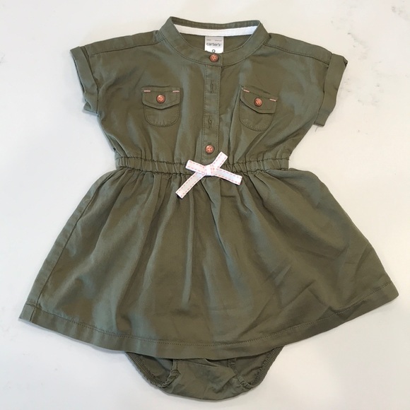 Carter's Other - NWOT military button up dress set